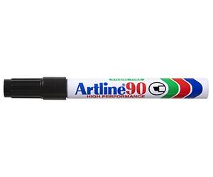 Artline Ek90 Marqueur permanent rechargeable à pointe biseautée - 5mm - Noir