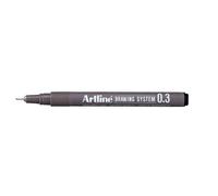 Artline-Feutre à dessin 0,3 mm-Noir-Lot de 12