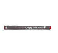 Artline Feutre à dessin Rouge 0,1 mm Pochette de 12 (Import Royaume Uni)
