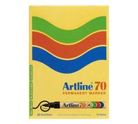 Artline Lot De 12 Marqueurs "70" Permanent Indélébile Corps Alu Pointe Conique 1,5 Mm Noir
