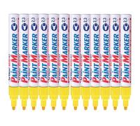 Artline Lot de 12 marqueurs de peinture à usage professionnel industriel - Pour toutes les surfaces - Jaune permanent - 2,3 mm - EK-400