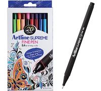 Artline Lot de 20 stylos à pointe fine EPFS 200 - Couleurs vives et vives - Pour dessin, décoration, croquis, dessin, illustration, art