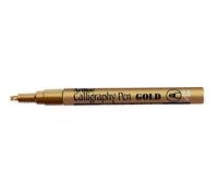 Artline Lot De 5 Marqueurs "Calligraphy Pen" "993 Xf" Permanent Pnte Biseautée 2,5 Mm Or