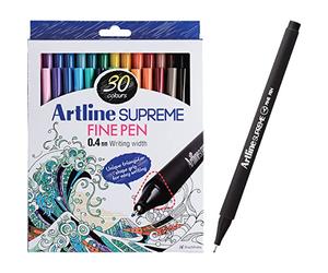Artline 'Supreme fine Stylo' Fineliner stylos 0,4 mm - vives Couleurs vives pour dessin technique - Lot