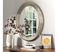 Artloge Miroir Mural Oval Décoratif Rétro: Miroir Suspendu Salon 60x80cm avec Design Baroque Miroir d’Art Déco Grand pour Chambre Salle à Manger Café Bureau