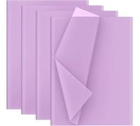 Artmaxx Lot de 30 feuilles de papier de soie de qualité pour travaux manuels, emballage cadeau, projets de bricolage, idéal pour les décorations de fête, les arts et les loisirs créatifs Lilas clair