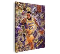 Artmazing Lebron James Tableau coloré en S - Lebron James - Images modernes - Tableau mural tendance pour salon - Décoration murale XXL - Poster coloré pour le salon
