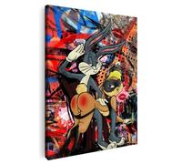 Artmazing | Tableau Bugs Bunny multicolore | Images d'art S | Décoration murale XXL Salon | Poster coloré