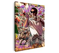 Artmazing Tableau mural motivant - Loup de Wall Street - Images de motivation - Toile XXL - Images appartement - Loup de Wall Street - Poster Leonardo DiCaprio