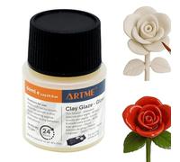 ARTME Vernis pour Argile - 60ml Finition Brillante pour Argile Polymère, Argile Auto-durcissante et Poterie - Couche de Protection Transparente - Séchage Rapide et Application Facile - Flacon 50x32mm