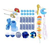 Artmitz Ensemble de jouets interactifs pour chat - Ensemble de 31 jouets pour chat avec teaser à suspendre à la porte, clochette, balles pelucheuses, ressorts, bâton de dentition et souris à herbe à