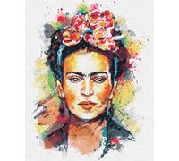 Artnapi Peinture par numéros pour adultes avec cadre | DIY peint à la main | Découpage Frida Kahlo | Kit pour débutants et adultes | Ensemble comprenant des peintures acryliques et pinceaux | Toile de