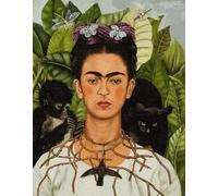 Artnapi Peinture par numéros pour adultes avec cadre | DIY peint à la main | Frida Kahlo Autoportrait | Kit pour débutants et adultes | Kit avec peintures acryliques et pinceaux | Toile 40 x 50 cm |