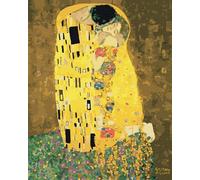 Artnapi Peinture par numéros pour adultes sans cadre | DIY peint à la main |le baiser de Gustav Klimt | kit pour débutants et adultes, kit avec peintures acryliques et pinceaux | 40 x 50 cm toile