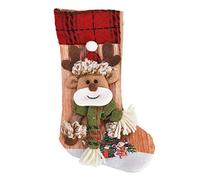 ARTOCT Bas de Noël, Mini Chaussettes en Flanelle pour Petits avec Sangle, Design Mignon pour la Décoration de Vacances, Personnalisés (Biche)