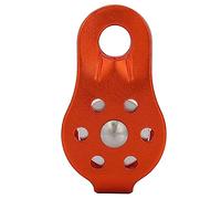 ARTOCT Bloc de Poulie à Corde Pivotante Simple Robuste en Alliage D'aluminium 26KN pour L'escalade sur Corde de 12 Mm (Orange)