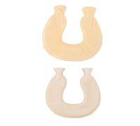 ARTOCT Bouillotte de 1 L en forme de U pour l'hiver, le cou et les épaules avec housse douce et moelleuse (beige)