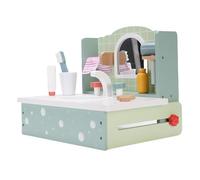 ARTOCT Ensemble de vanité en Bois pour Enfants, Taille Compacte | Matériau en bois de hêtre, jeu de simulation éducatif, rangement facile, conception adaptée aux enfants