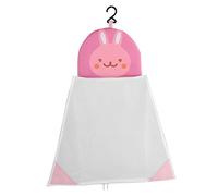 ARTOCT Filet de Rangement de Jouets en Maille, Organisateur de Salle de Bain à Motif de Dessin animé pour Enfants, Jouets, Vêtements, épicerie (Rose)