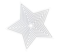 ARTOCT Matrice de Découpe en Métal en Forme d'étoile à Cinq Branches | Acier au carbone durable, Idéal pour le scrapbooking, Compatible avec les principales machines de découpe