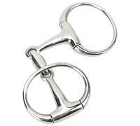 ARTOCT Mors de Bouche de Cheval en Acier Inoxydable de 125 Mm, Filet à Anneau Libre Anti-Morsure avec Une Finition Exquise et Un Beau Design pour la Ferme équestre