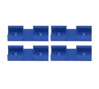 ARTOCT Pièces D'intersection de Voie en T, Connecteur de Voie Transversale en Alliage D'aluminium pour le Travail du Bois avec Surface Lisse pour Charpentier 4 Pièces (Bleue)