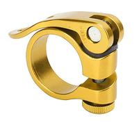 ARTOCT Pince de Selle à Dégagement Rapide en Alliage D'aluminium, Conception Creuse Légère avec Anodisée pour Vélo de Route et de Montagne Compatible (Or)
