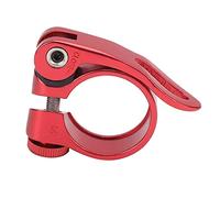 ARTOCT Pince de Selle à Dégagement Rapide en Alliage D'aluminium, Conception Creuse Légère avec Anodisée pour Vélo de Route et de Montagne Compatible (Rouge)