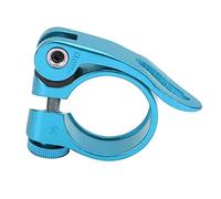 ARTOCT Pince de Selle à Dégagement Rapide en Alliage D'aluminium, Conception Creuse Légère avec Anodisée pour Vélo de Route et de Montagne Compatible (Bleue)