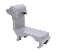 ARTOCT Porte-bouteille de vin décoratif en plastique pour 375 ml et 500 ml Motif teckel Gris