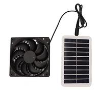 ARTOCT Ventilateur D'Extraction à Panneau Solaire, 3 W, économie D'énergie, Extraction des Odeurs, Extracteur D'air Portable à énergie Solaire pour Maisons D'animaux Domestiques,