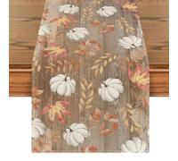 Artoid Mode Chemin de Table Automne Planches Citrouilles Marron 40x100 cm | Saisonnière Décoration de Table Pour Salon Intérieur Vacances et Fêtes