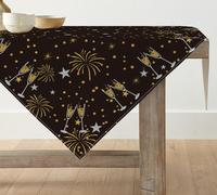 Artoid Mode - Nappe Happy New Year Joyeux Nouvel an 2026 - Nouvel an 2026 - Décoration de Table d'hiver - Décoration intérieure - Vacances - Décoration de fête - 85 x 85 cm