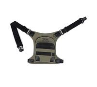 ARTONVEL - Sacoche de Jambe Moto Canvas Militaire Ultra Résistante - Cuir de Vachette Pleine Fleur Vintage - Imperméable & Léger - Sacoche Ajustable - Ergonomique - Durable - Garantie 3 Ans (Khaki)