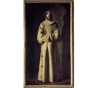 ARToPHIIU Affiche Mural Art Tableaux sur Toile Portrait de Saint François d'Assise le Saint est représenté en extase par Francisco De Zurbaran Pour la Décoration du Salon 60x90cm