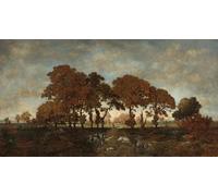 ARToPHIIU Art Imprimé Image Peinture Murale Art Impression Tableaux Après la pluie de Pierre Etienne Théodore Rousseau Images Abstraites Pour les Décorations pour la Maison 60x90cm