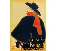 ARToPHIIU Art Imprimé Image Peinture Murale Art Impression Tableaux Aristide Bruant dans son cabaret par Henri De Toulouse Lautrec Images Abstraites Pour les Décorations pour la Maison 60x90cm