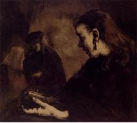 ARToPHIIU Art Imprimé Image Peinture Murale Art Impression Tableaux En attendant les affaires Germain Théodure Clément Ribot Images Abstraites Pour les Décorations pour la Maison 60x90cm