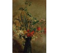 ARToPHIIU Art Imprimé Image Peinture Murale Art Impression Tableaux Étude de fleurs dans un verre de jacinthe par John Constable Images Abstraites Pour les Décorations pour la Maison 60x90cm