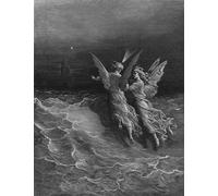 ARToPHIIU Art Imprimé Image Peinture Murale Art Impression Tableaux les deux esprits compagnons de l'Esprit par Gustave Dore Images Abstraites Pour les Décorations pour la Maison 60x90cm