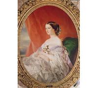 ARToPHIIU Art Imprimé Image Peinture Murale Art Impression Tableaux L'impératrice Eugénie d'après un portrait de Jean Baptiste Ange Tissier Pour les Décorations pour la Maison 60x90cm