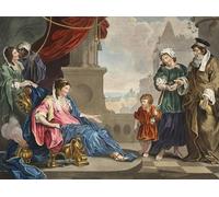 ARToPHIIU Art Imprimé Image Peinture Murale Art Impression Tableaux Moïse amené à la fille de Pharaon par William Hogarth Images Abstraites Pour les Décorations pour la Maison 60x90cm