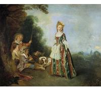 ARToPHIIU Art Imprimé Image Peinture Murale Art Impression Tableaux Peinture de danse par Jean Antoine Watteau Images Abstraites Pour les Décorations pour la Maison 60x90cm
