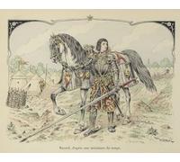 ARToPHIIU Art Imprimé Image Peinture Murale Art Impression Tableaux Pierre De Terrail Chevalier De Bayard Chevalier Français par Paul De Semant Pour les Décorations pour la Maison 60x90cm