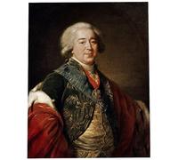 ARToPHIIU Art Imprimé Image Peinture Murale Art Impression Tableaux Portrait du vice chancelieroralexander Kurakin par Elisabeth Louise Vigee Lebrun Pour les Décorations pour la Maison 60x90cm