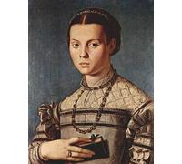 ARToPHIIU Art Imprimé Image Peinture Murale Art Impression Tableaux Portrait d'une jeune fille au livre d'Agnolo Bronzino Images Abstraites Pour les Décorations pour la Maison 60x90cm