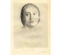 ARToPHIIU Art Imprimé Image Peinture Murale Art Impression Tableaux Tête De Jeune Fille Extase Poétique Alphonse Legros Images Abstraites Pour les Décorations pour la Maison 60x90cm