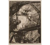 ARToPHIIU Art Imprimé Image Peinture Murale Art Impression Tableaux Titre Plate Plate I From Imaginary Prisons par Battista Piranesi Images Abstraites Pour les Décorations pour la Maison 60x90cm
