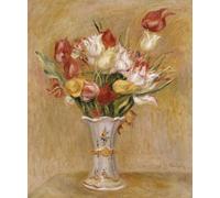 ARToPHIIU Art Imprimé Image Peinture Murale Art Impression Tableaux Tulipes par Pierre Auguste Renoir Images Abstraites Pour les Décorations pour la Maison 60x90cm