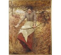 ARToPHIIU Art Imprimé Image Peinture Murale Art Impression Tableaux un matin d'automne par Henry Herbert La Thangue Images Abstraites Pour les Décorations pour la Maison 60x90cm